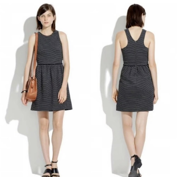 Women’s Madewell Pierside Striped Dress Fit & Flare Small - Picture 1 of 5